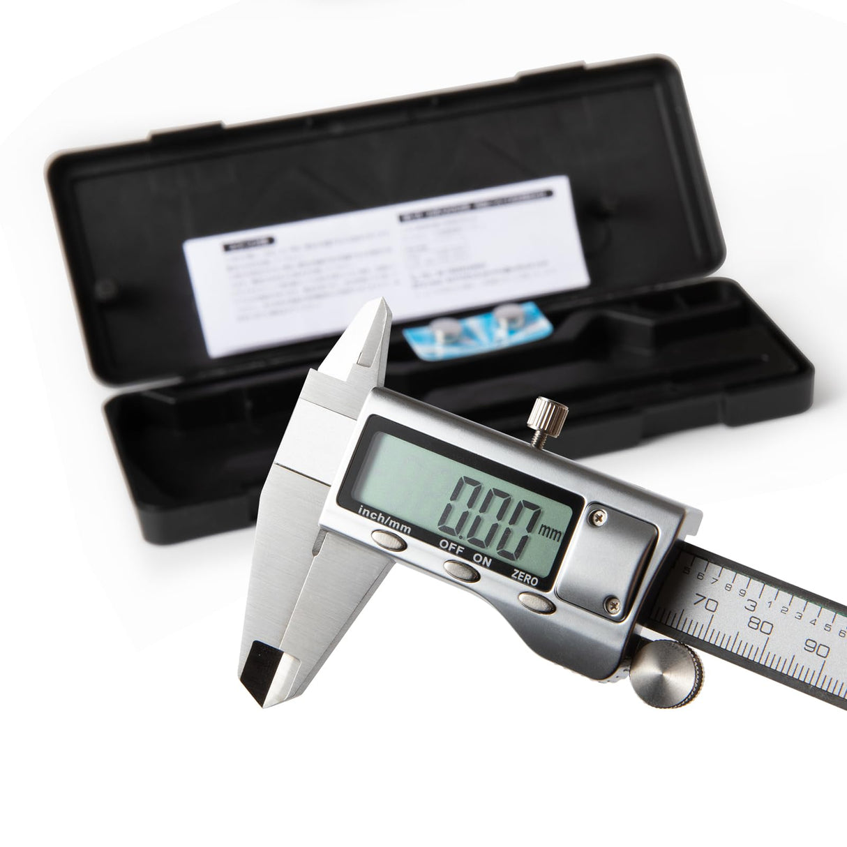 SCITOOLS All-Metal Digital Caliper 0-6"Measuring Tool, Micrometer Caliper with Auto-Off Feature, Interchangeable Between inches and millimeters for SCITOOLS