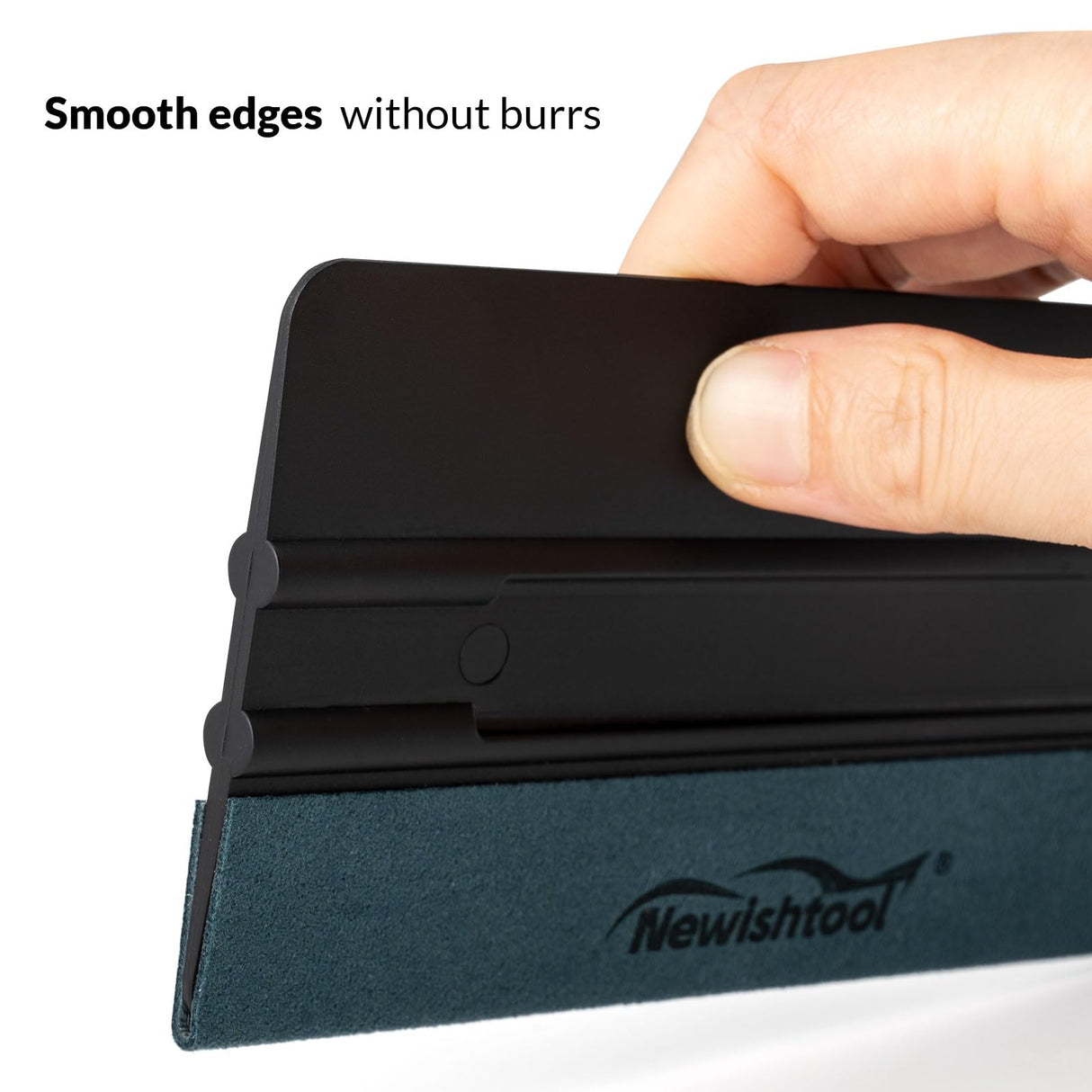 NEWISHTOOL 3 Pcs Vinyl Wrap Squeegee of Different Sizes, Felt Squeegee for Vinyl, Suede Felt Edge Squeegee Sign Making Wrap Tool for Wallpaper NEWISHTOOL