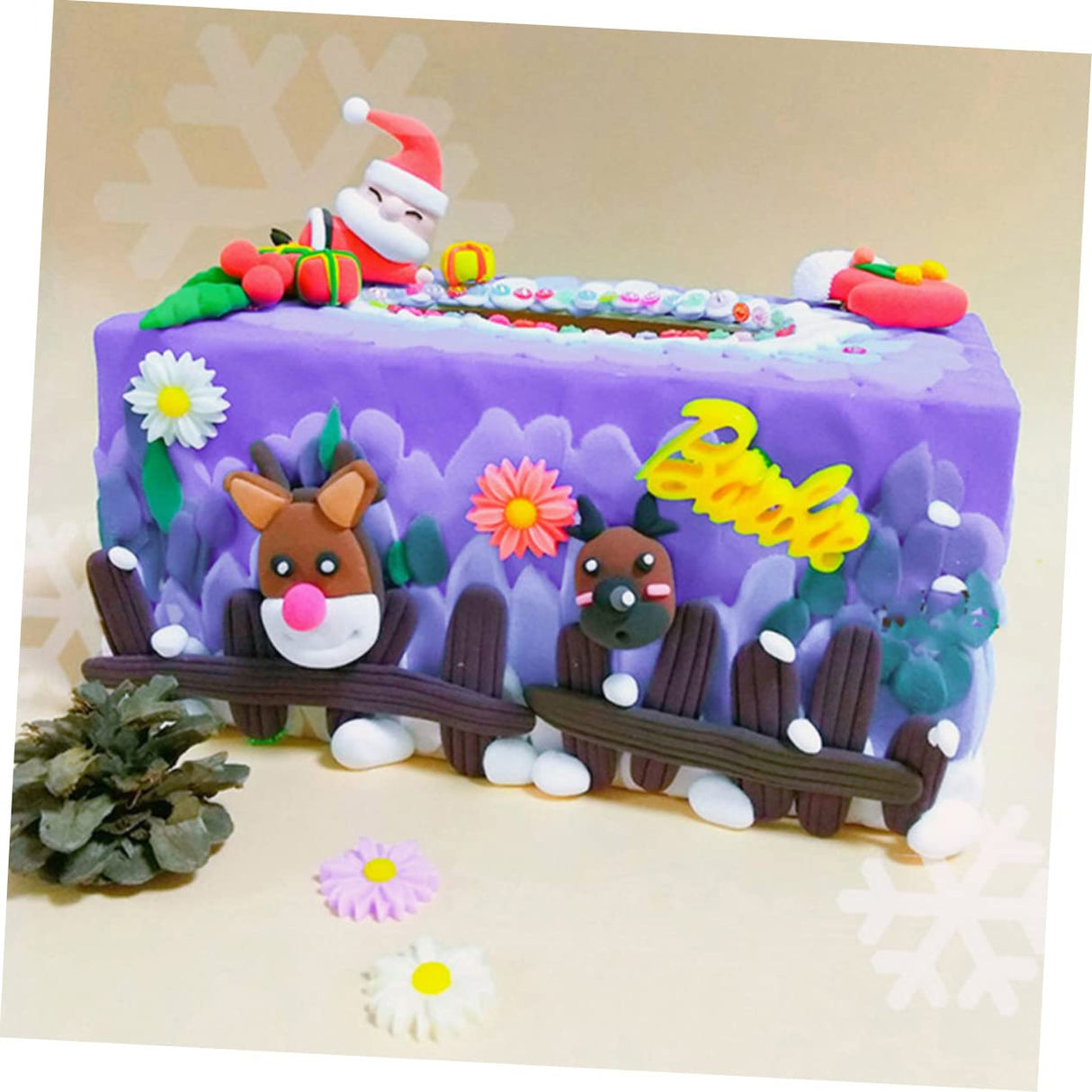 STOBOK Kids DIY Craft Kit 6pcs Box DIY Tissue Box Desk Dispenser Container Square Tissues Dispenser Paper Holder Box Crafting Blank Box Wooden Towel STOBOK