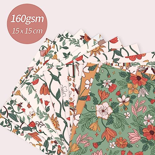 6x6” 160gsm cardstock Single Sided Scrapbooking 24 Paper Pad vintage decoupage scrapbook kit patterned paper junk journal supplies journaling supply Mifuner