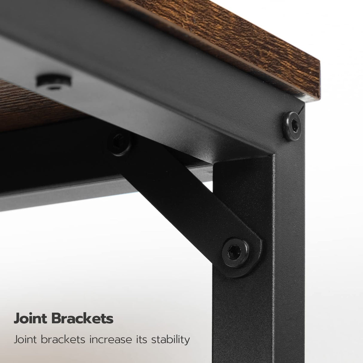 HOOBRO Dining Benches, Pair of 2 Kitchen Benches, Industrial Table Benches, Wooden Indoor Benches, Durable and Stable, for Dining Room, Kitchen, HOOBRO