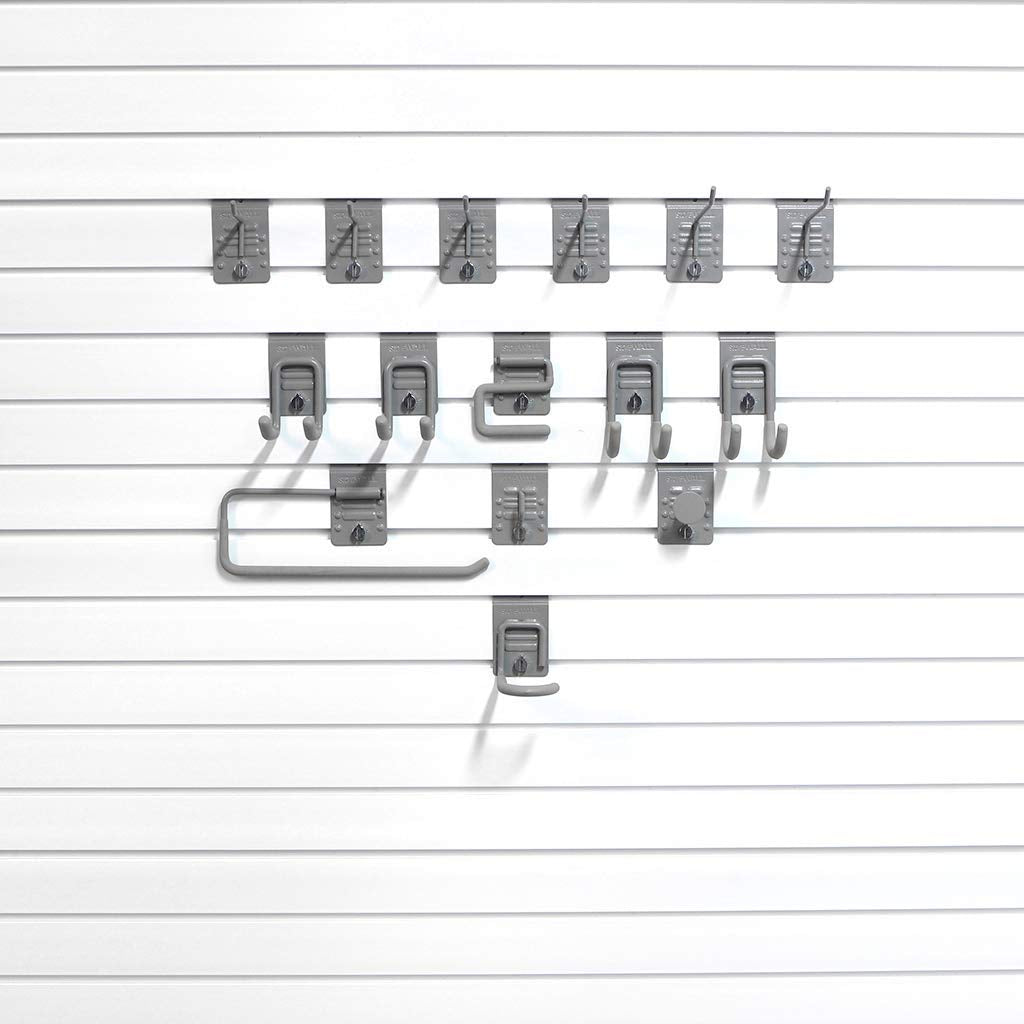 StoreWALL 15 Piece Basic Hook Bundle Slatwall Accessory Kit StoreWALL