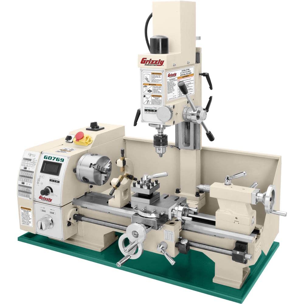 Grizzly Industrial G0769-8" x 16" Variable-Speed Combination Lathe/Mill Grizzly Industrial