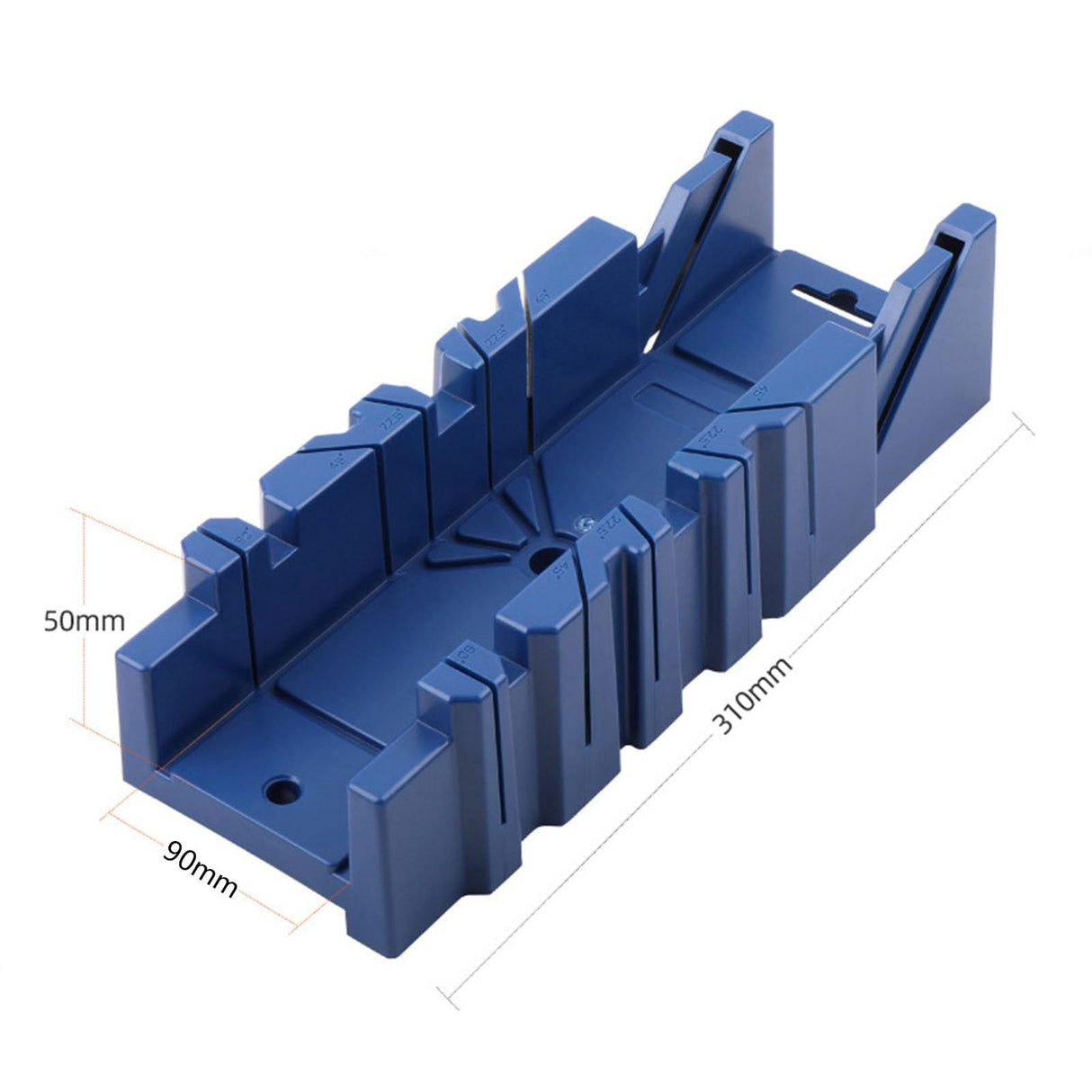 45° Woodworking Clamping Mitre Saw Box Hand Mitre Box, Small Mitre Box and Saw Miter Saw Kit for Woodworker Carpenter Photo Frames, Plaster Lines, flexman