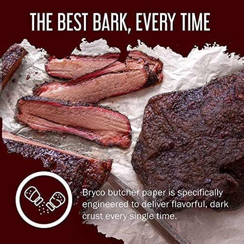 Bryco Goods White Kraft Butcher Paper Roll - Let Your Brisket Breathe Without Sacrificing Juiciness - The Best Crispier Flavorful Bark Everytime - Bryco Goods