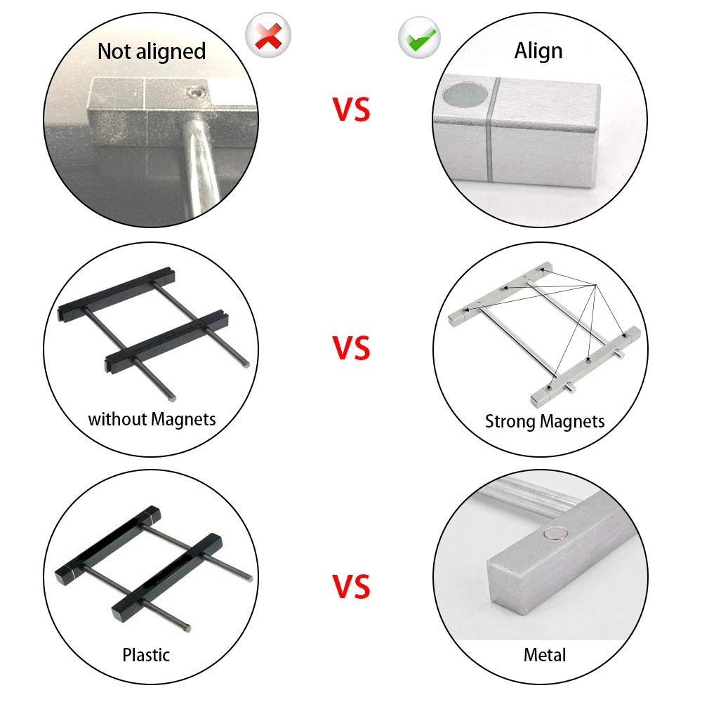 BLSGBUIDING Jointer Knife Setting Jig Metal Bars with Magnets for 4"-8" Jointer Blades Easy Quick Install - 1pack BLSGBUIDING
