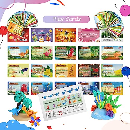 Air Dry Clay 50 Colors, Modeling Clay for Kids, Non-Sticky Ultra Light DIY Soft Magic Clay, Molding Clay with Sculpting Tools and Play Cards,Arts and Aestd-ST