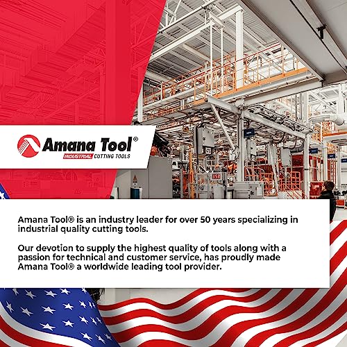 Amana Tool 46202-K Solid Carbide Spiral Plunge Router Bit Down Cut 1/4 Dia x 3/4 x 1/4 Inch Shank, Spektra Extreme Tool Life Coated Amana Tool
