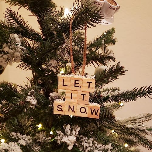 GNIEMCKIN 2000 PCS Wood Letter Tiles, Wooden Scrabble Tiles A-Z Capital Letters for Creative Crafting Projects, Making Alphabet Coaster, DIY Wood GNIEMCKIN