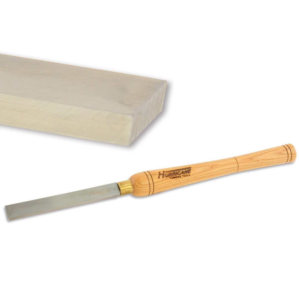 Hurricane Turning Tools, HTT-107, High Speed Steel, 3/4" Square Nose Scraper for Woodturning Hurricane Turning Tools