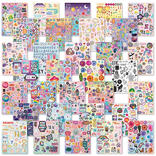 Craft-tastic — Sticker Palooza — 1500+ Cute & Trendy Stickers for Kids and Teens — Decorate Notebooks, Phones, Laptops, and More! Craft-tastic