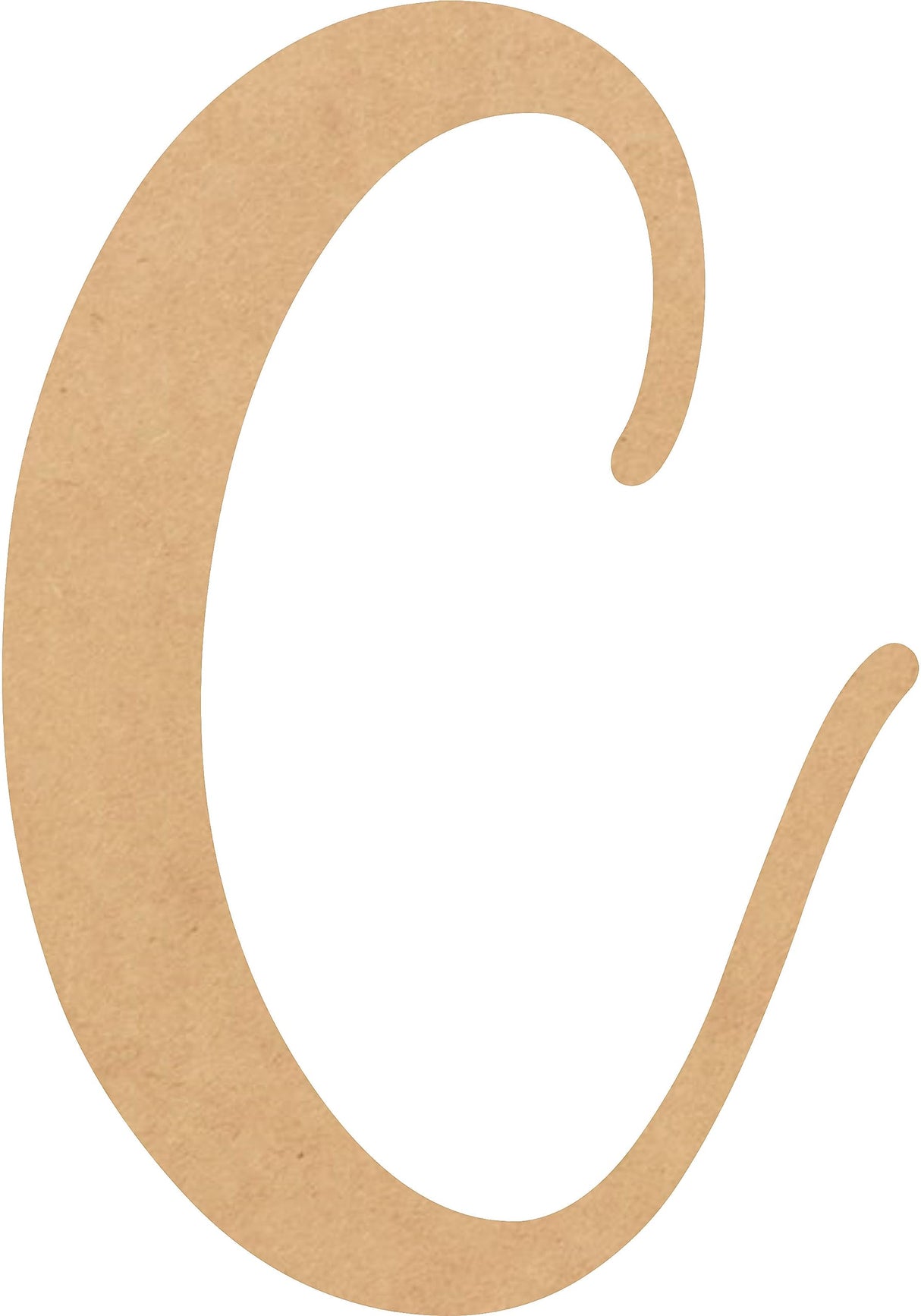 Unfinished Wooden 3 Inch C Alphabet Letter for Decoration, Letter Blank Casking Cream Kids Letter Font, MDF DIY Craft NEXTCraft