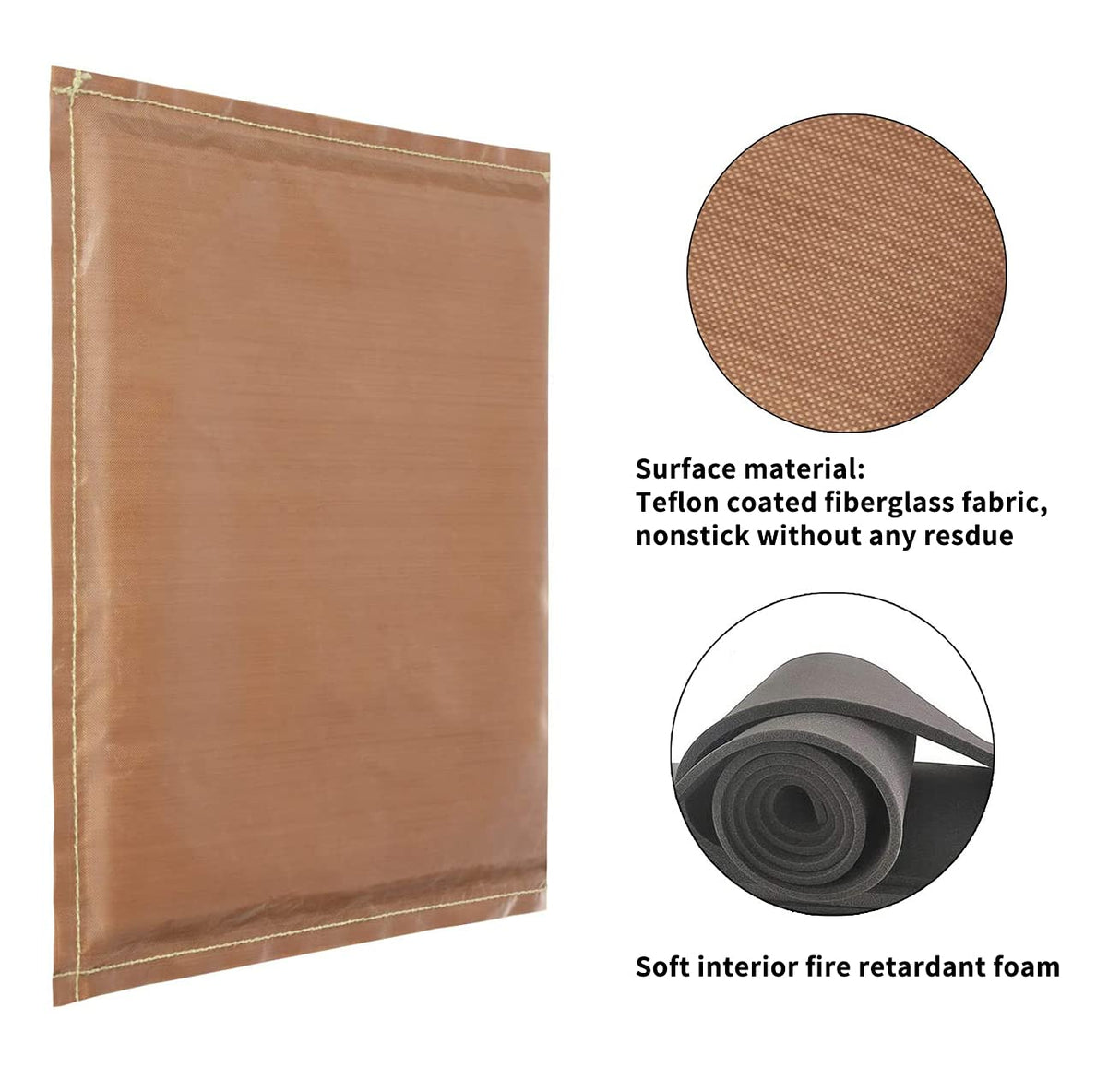 6 Pack Heat Press Pillows Mat Kit -3 Different Size Thermal Teflon Pillow,2 Teflon Sheet and 1 Heat Tape for HTV Project,Ironing VCHOMY