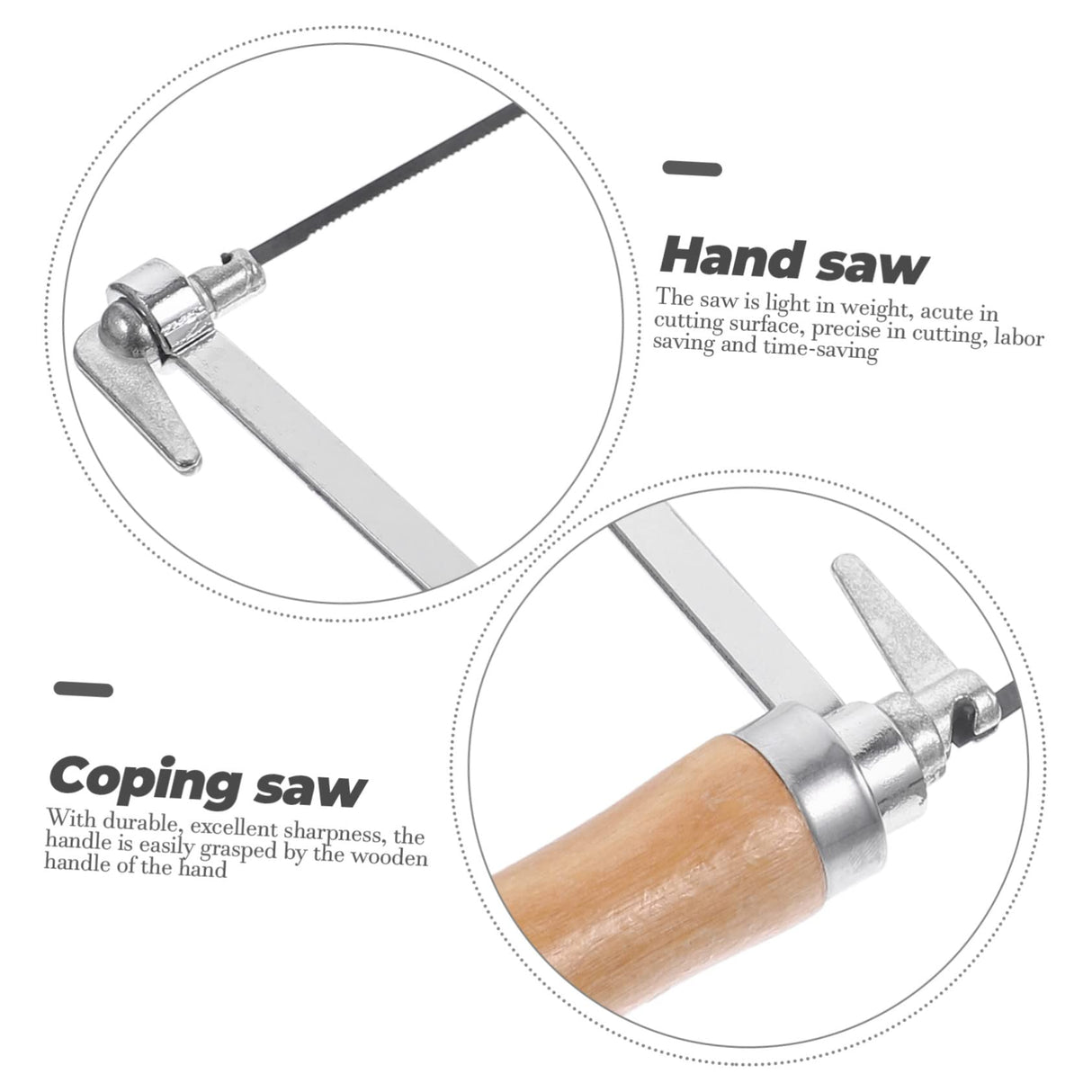 OSALADI 1 Set Engraving Saw Coping Blades Dowel Plate Kann Metal Cutting Coping Scroll Saws for Woodworking Hand Wood Handheld Coping Hacksaw for OSALADI