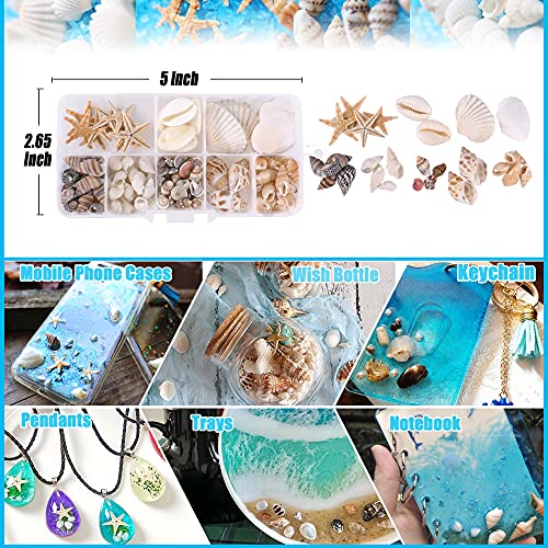 Resin Decoration Accessories Kit,Resin Supplies Kit for Beginner,with Dried Flowers,Butterfly Stickers,Resin Mica Powder and Fillers,Resin Measuring Myzzxt