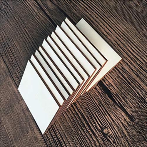 Healifty 24pcs Craft Wooden Slices Wooden Log Wooden Embellishments Wooden Gift Tag Wooden Coasters Unfinished Wood Shapes Rectangular Wood Slices Healifty