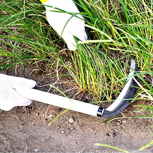 KAKURI Grass Sickle Garden Tool, Japanese Style Kama Weeding Sickle, 7.5" Carbon Steel Blade KAKURI