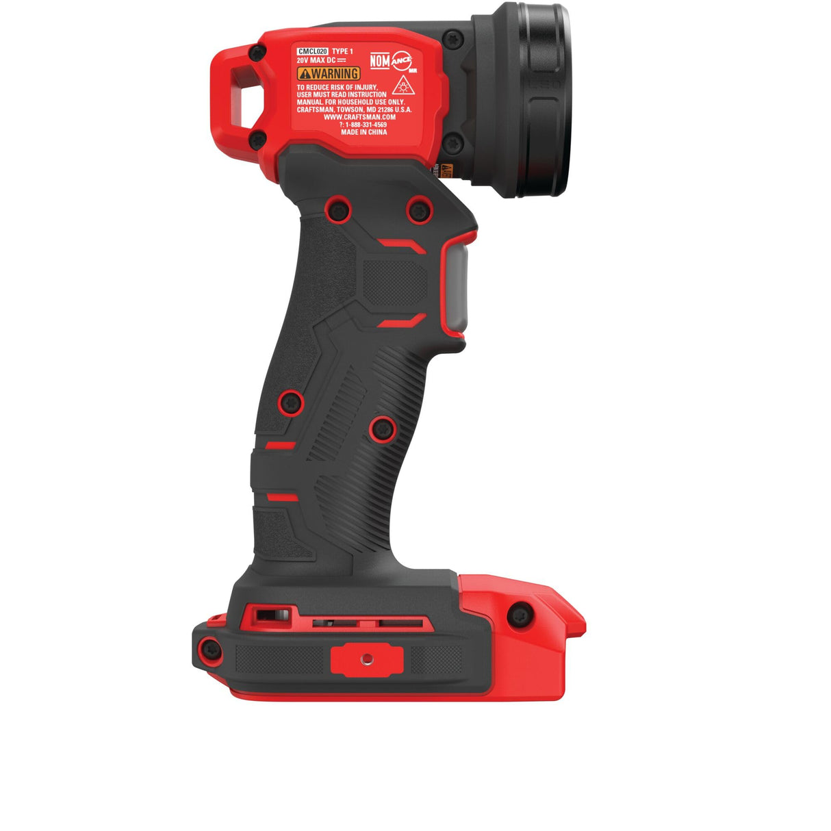 CRAFTSMAN V20 LED Work Light, Cordless Handheld, 140 Lumens, Bare Tool Only (CMCL020B) Craftsman