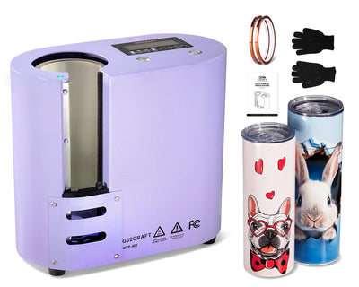 GO2CRAFT Auto Seamless Tumbler Heat Press Machine, Automatic Rotation Advanced Cup Heat Press with Fast & Even Heating, 4 Memory Modes for 11-30oz