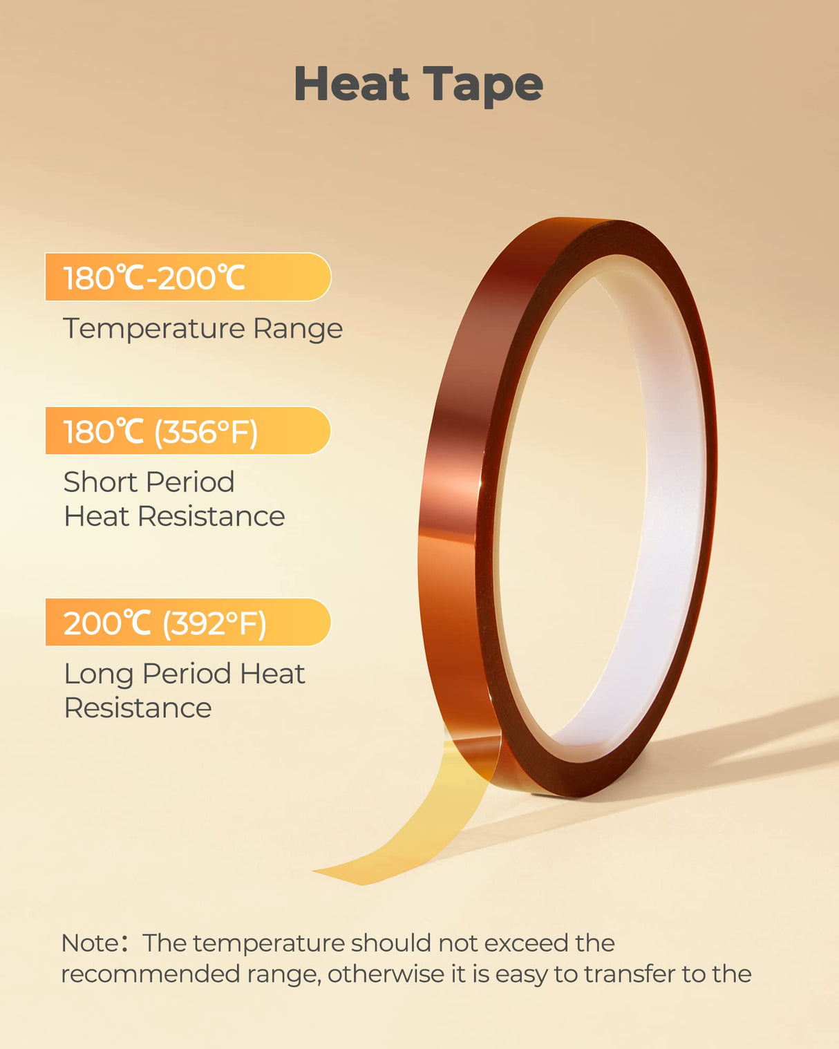 Hiipoo Sublimation Ink Refilled Bottles with Heat Tape Refill for ET2400 XP4105 XP4100 ET2720 ET2760 ET2750 ET4800 ET-2800 ET-2803 ET-2850 Inkjet Hiipoo