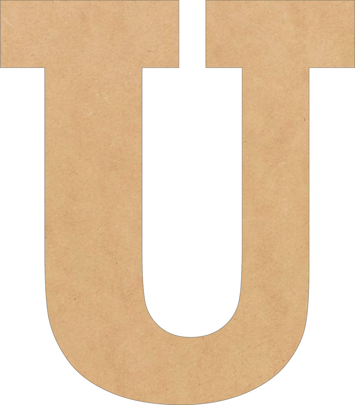 5 Inch Tall Wooden Letter Blank, Unfinished U Wood Block Letter for Nursery Decor, Rockwell Paintable Home Decor NEXTCraft