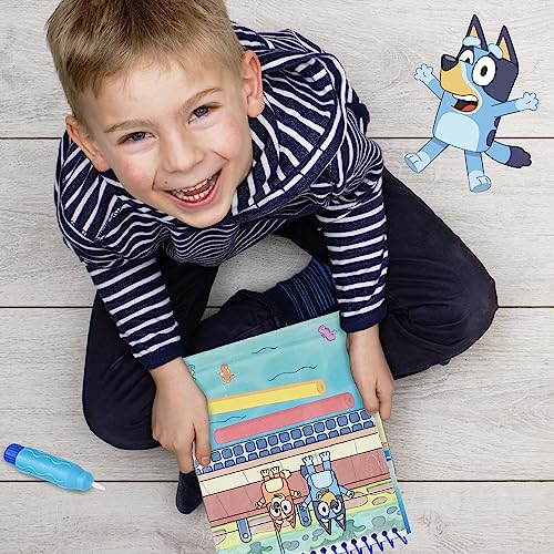 Horizon Group USA Bluey Aqua Art - Reusable Water Reveal Activity Pages With Water Pen for No-Mess Drawing and Coloring Horizon Group USA