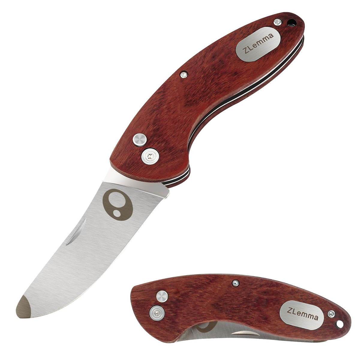 ZLemma Kids Pocket Folding Knife with Safety Rounded Tip, Made Of Japanese Stainless Steel and Rosewood, Children’s First Folding Knife With Sharp ZLemma