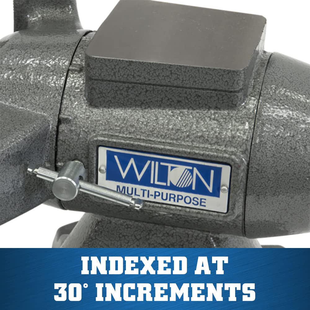 Wilton 5-1/2" Multi-Purpose Bench Vise, 360° Rotating Head & Base, 5" Max Opening (Model 550P) Wilton Tools