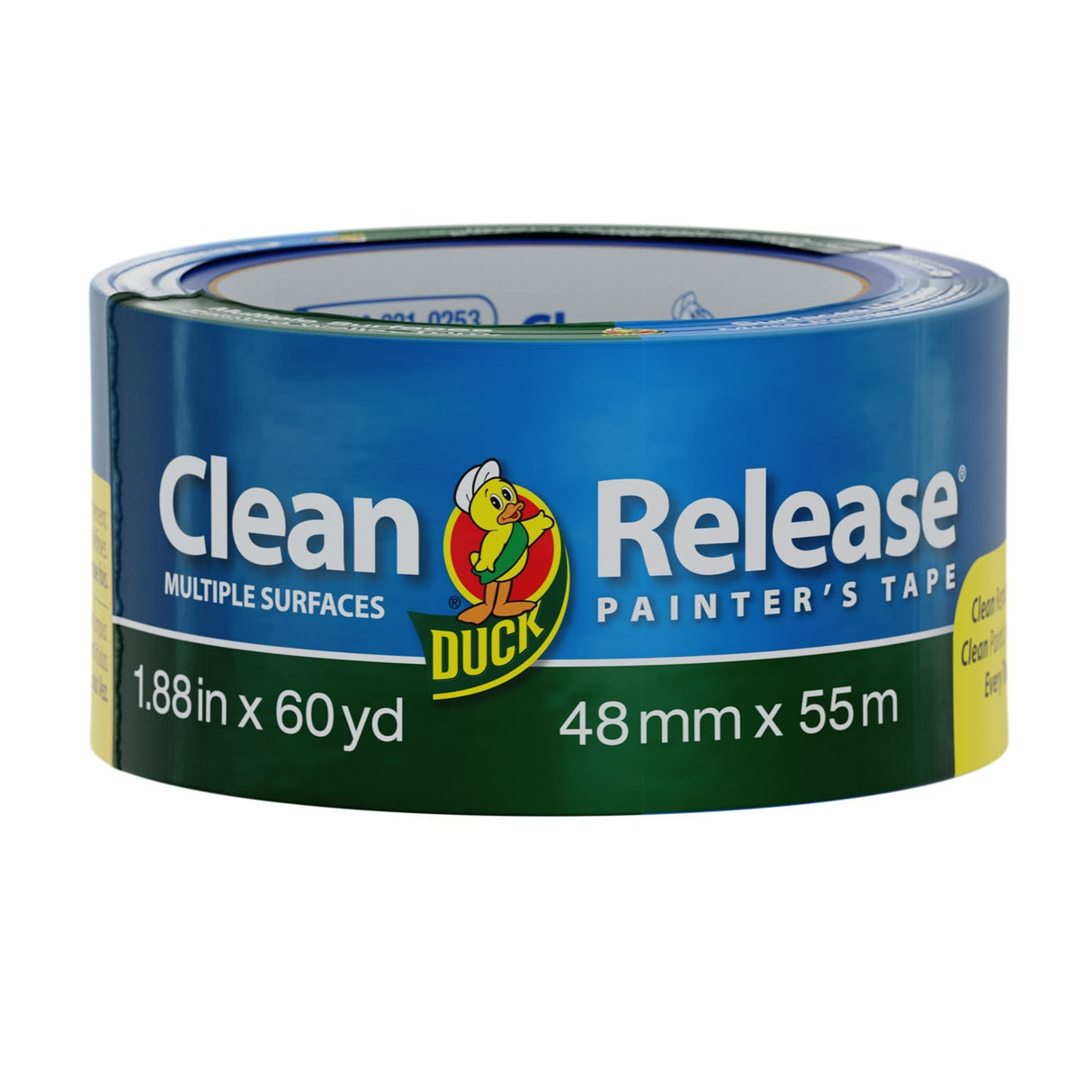 Duck Clean Release Blue Painter's Tape, 2-Inch (1.88-Inch x 60-Yard), Single Roll, 240195 Duck