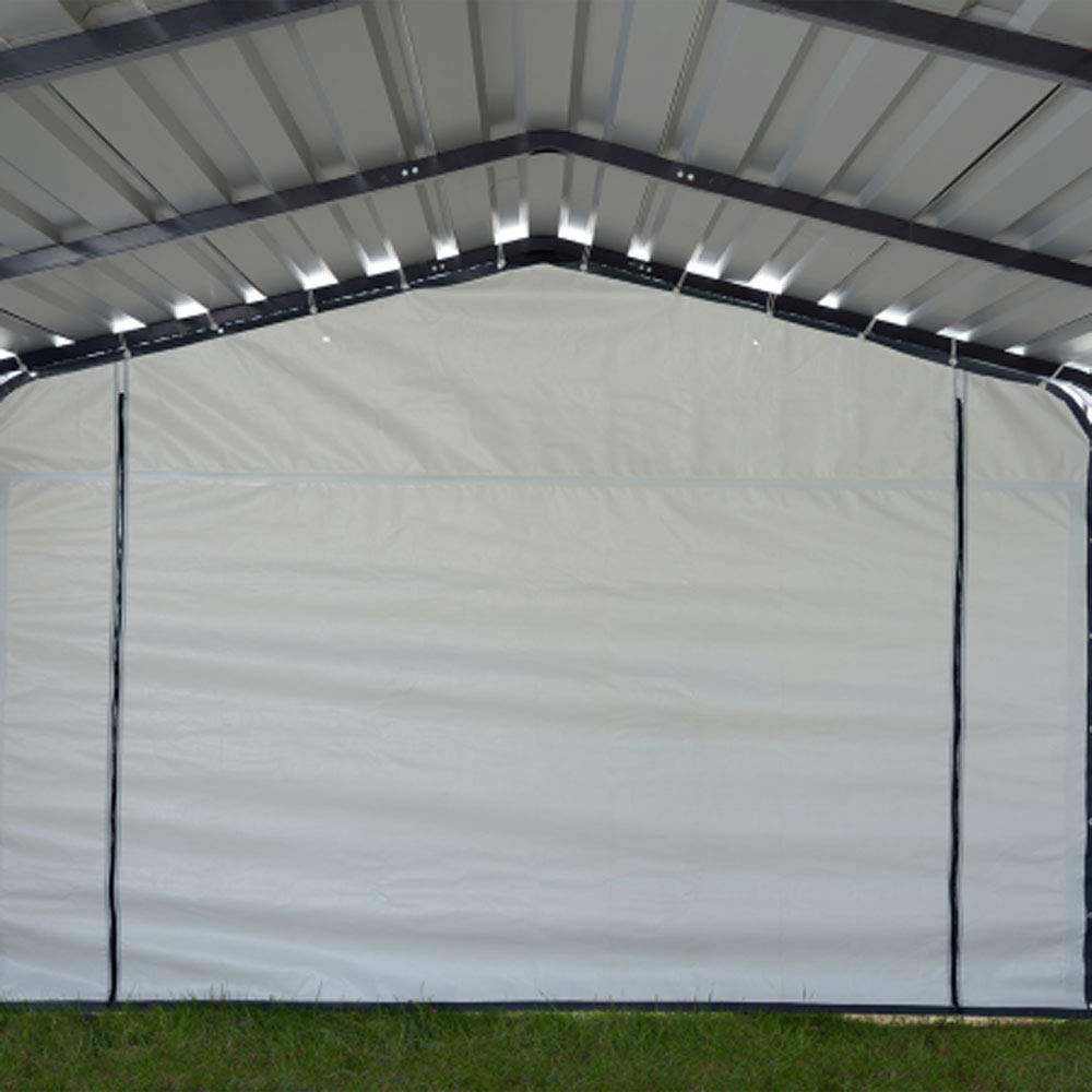 ARROW, Fabric Enclosure Kit for 12 x 20-ft Arrow Carports (Metal carport not included) Arrow