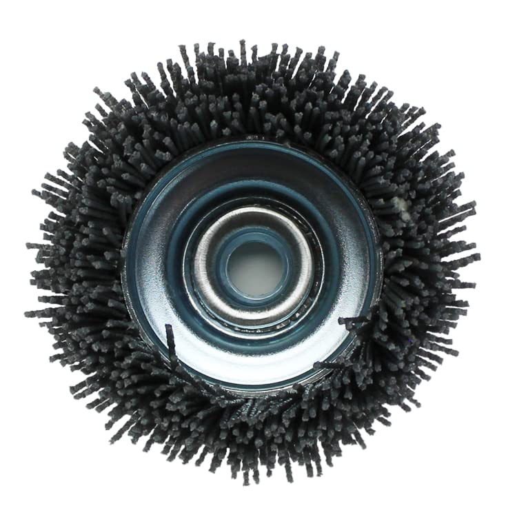 BHA 4" Abrasive Filament Nylon Bristle Cup Brush, 5/8-11 Threat Arbor - Gray (80 Grit) BHA