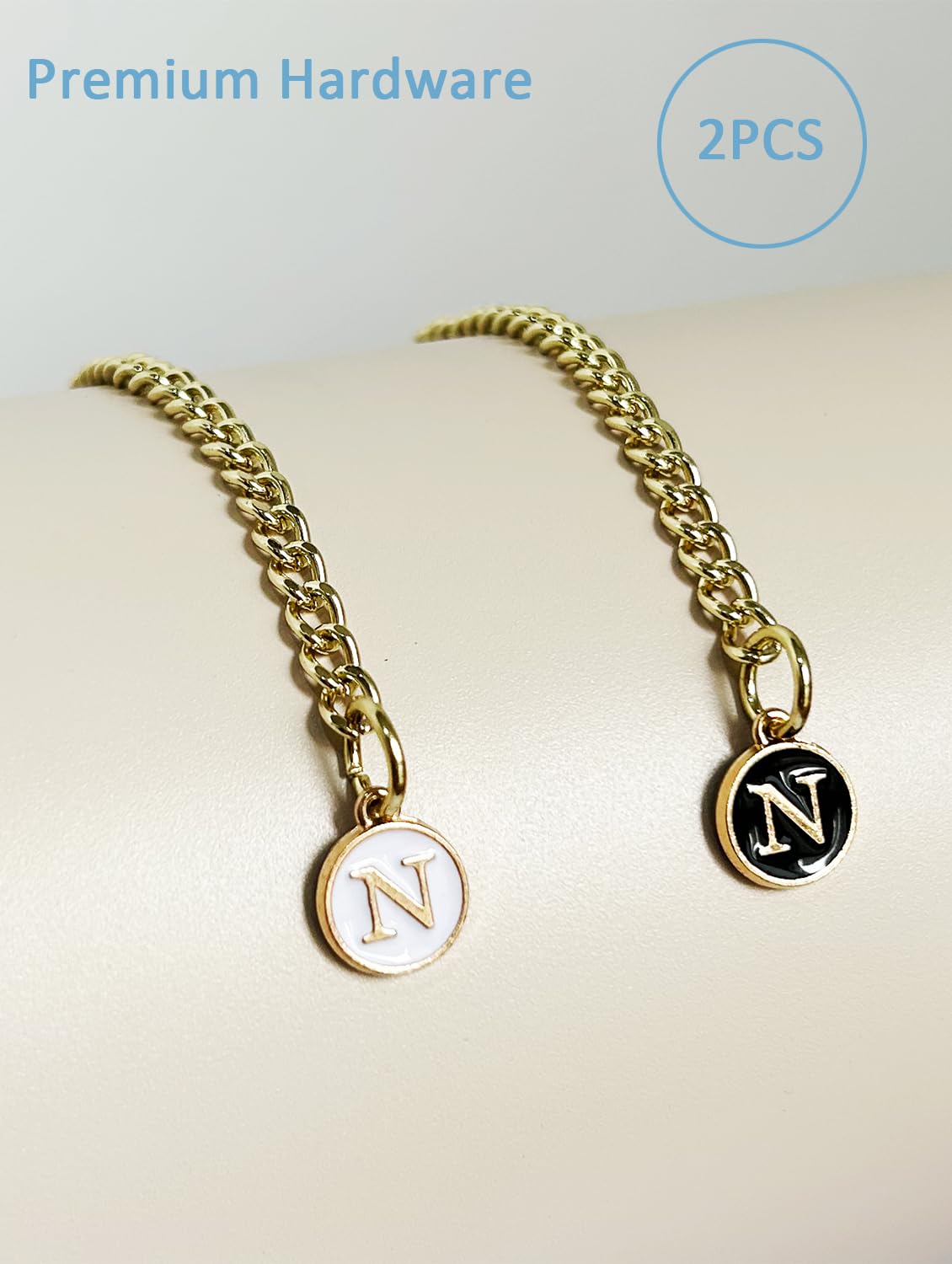 Wabogove Letter Charm Accessories for Stanley Cup 2PCS Initial Name ID Personalized Handle Charm for Stanley Tumbler (K) Wabogove