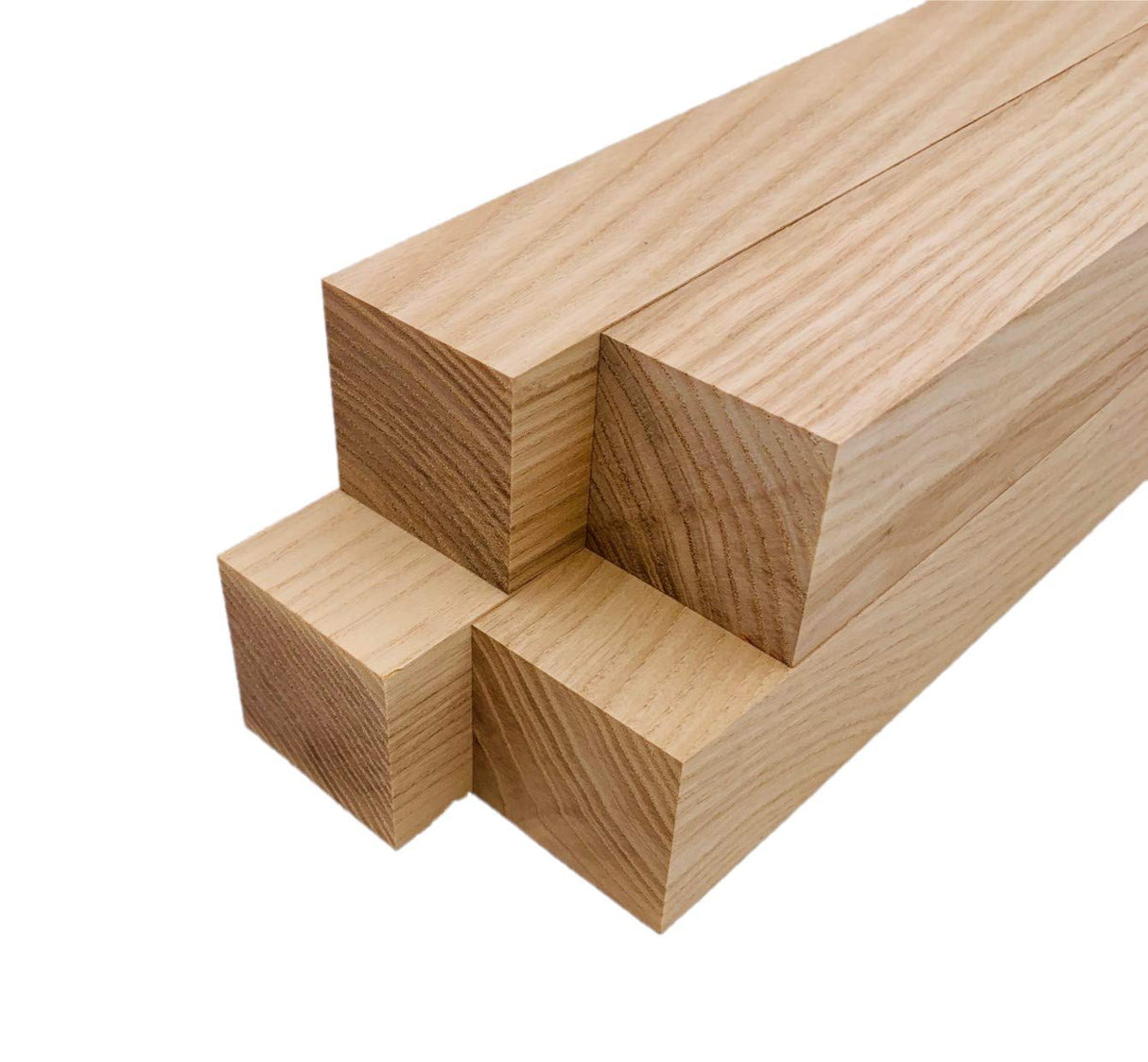 White Ash Lumber Square Turning Blanks (4 Pc) (2" x 2" x 8") Barrington Hardwoods