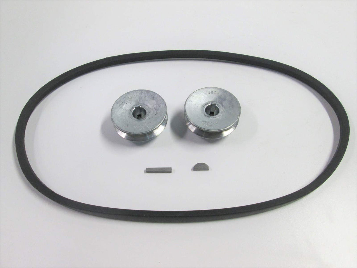 Sears Craftsman 10" Contractor Table Saw V-Belt Kit with 2 1/2" Pulley Set & Keys Or1More