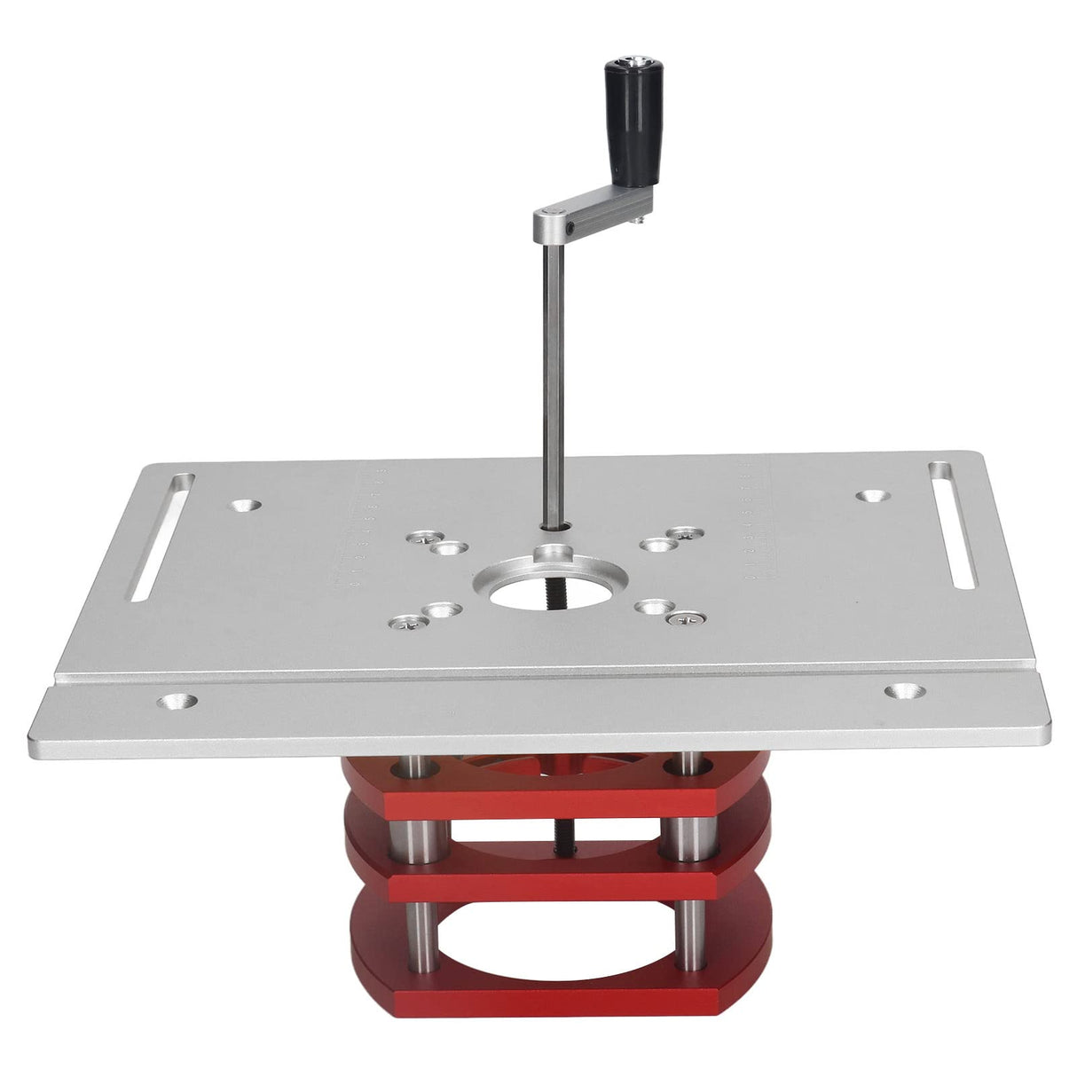 Router Lift, Manual Lifting Router Lift System Kit Router Table Saw Insert Base Plate for Trimming Machines with Motor Diameter Between 64~66mm / Fafeicy