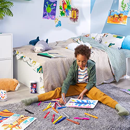 ARTEZA Kids Gel Crayons, 16 Count, Twistable and Washable Jumbo Crayons, School Supplies for Classrooms, Students, and Teachers ARTEZA