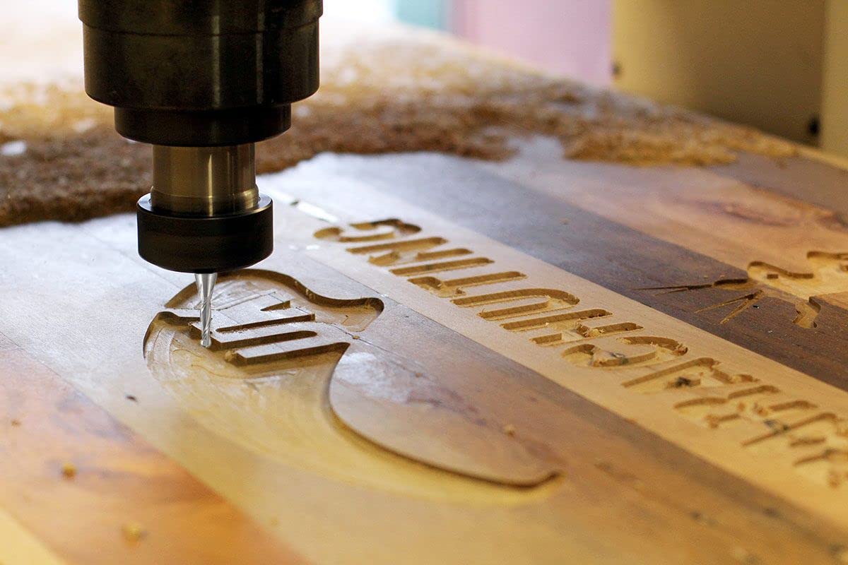 Jiiolioa SQ2111 1/4" Shank 2 Flute Ball Nose Spiral CNC Router Bits Solid Carbide End Mill 1/8" Dia 1/4" Shank Jiiolioa