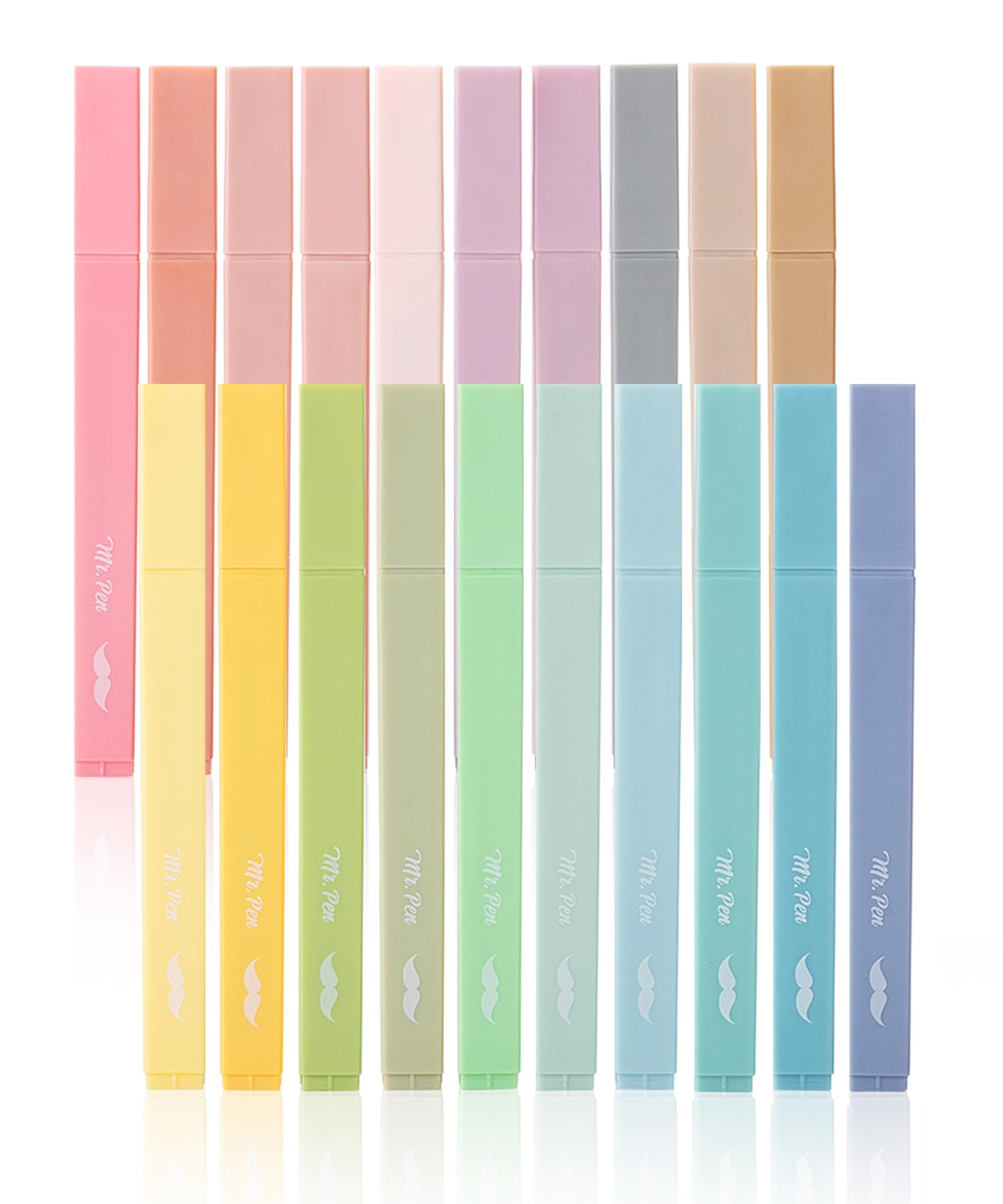 Yhmxh 6PCS Cute Highlighters Assorted Colors, Bible Highlighters And Pens No Bleed, Mild Soft Chisel Tip Pastel Markers Pens For Journaling Note Taking Office Sta - View #2