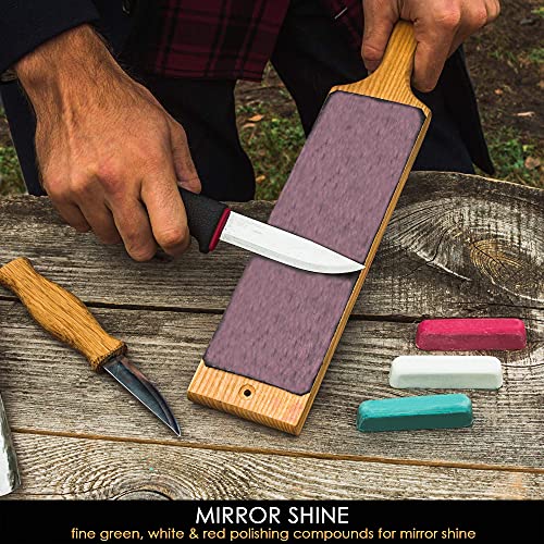 BeaverCraft Stropping Set of 3 Polishing Compound - Buffing Compound Leather Strop Sharpening Polishing Compound P03 BeaverCraft