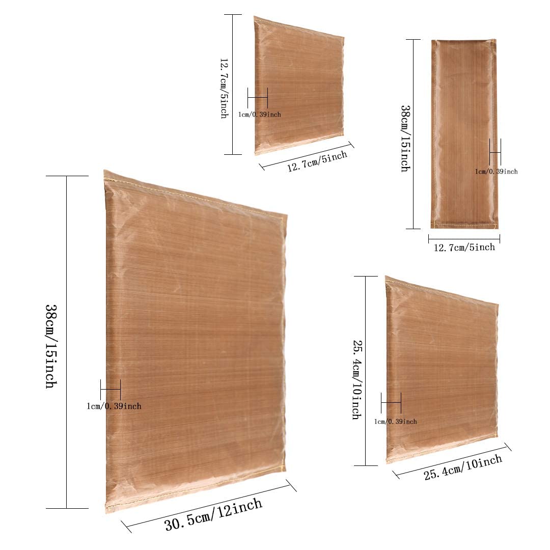 Heat Press Pillow Heat Pressing Transfer Pillow, Teflon Heat Resistant Pressing Pillows for Screen Print and Heat Pressing Shirts (4 Pack 4 Sizes) SUNHE YHK