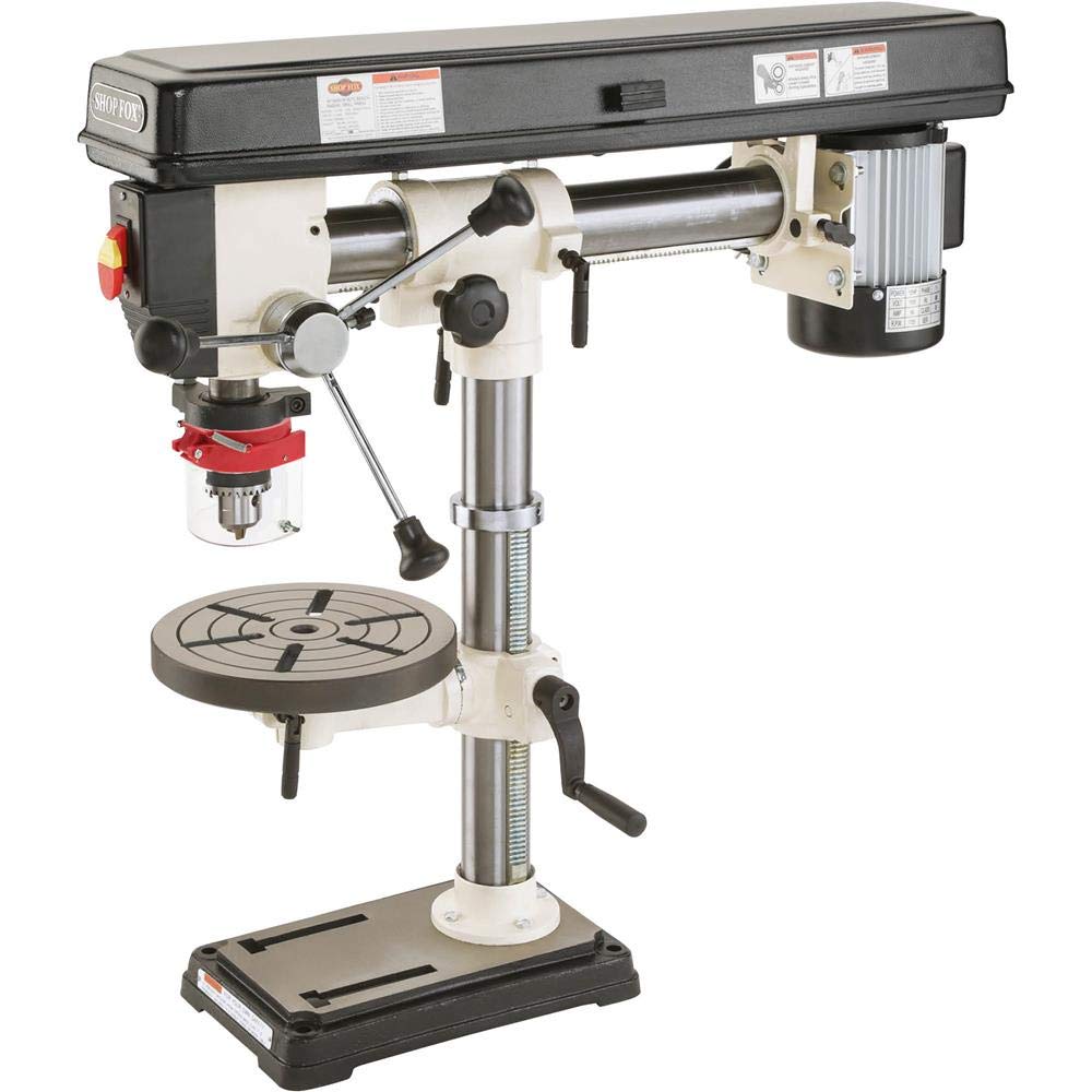 SHOP FOX W1669 1/2-Horsepower Benchtop Radial Drill Press Shop Fox