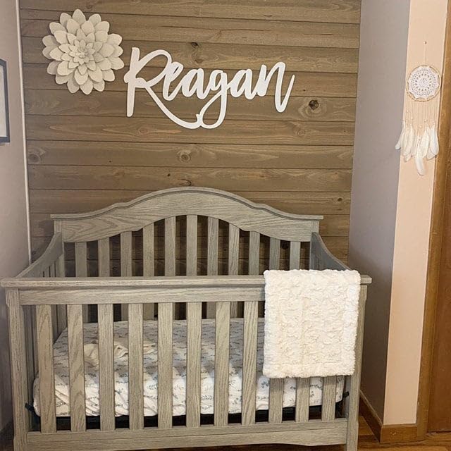 Custom Wood Name Sign, Personalized Wood Signs, Nursery Wall Decor, Baby Boy or Girl Name Sign, Large Word Cut Outs WoodArtSupply