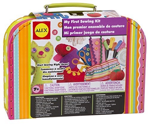 My First Sewing Kit by Alex Crafts, Perfect for Beginners, Arts and Crafts Colorful and Fun Sewing Projects to Learn the Basic Skills of Sewing (Ages ALEX Toys