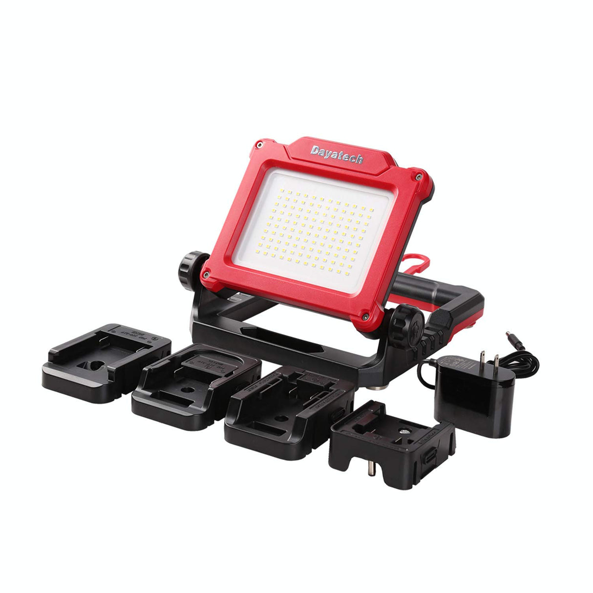 DAYATECH Rechargeable Cordless LED Work Light, 3500 LM, 25 W Compatible with DEWALT, MILWAUKEE, MAKITA, BOSCH, Black&Decker, Porter Cable, STANLEY DAYATECH