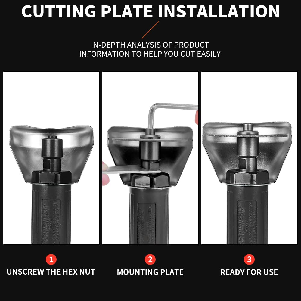 Baisiky 3inch Air Cut Off Tool,Angle Grinder Pneumatic Cutting Machine With 5-Pieces 3" Cutting Disc Set,Free Speed 20000RPM Baisiky