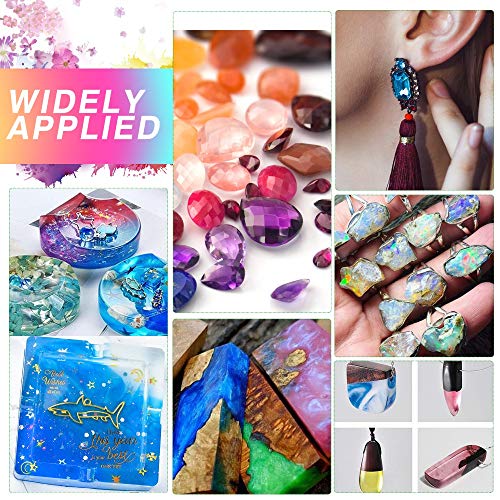 12 Colors Epoxy Resin Color Dye Colorant Liquid Epoxy Resin Pigment,10ml Each,Translucent Miraclekoo