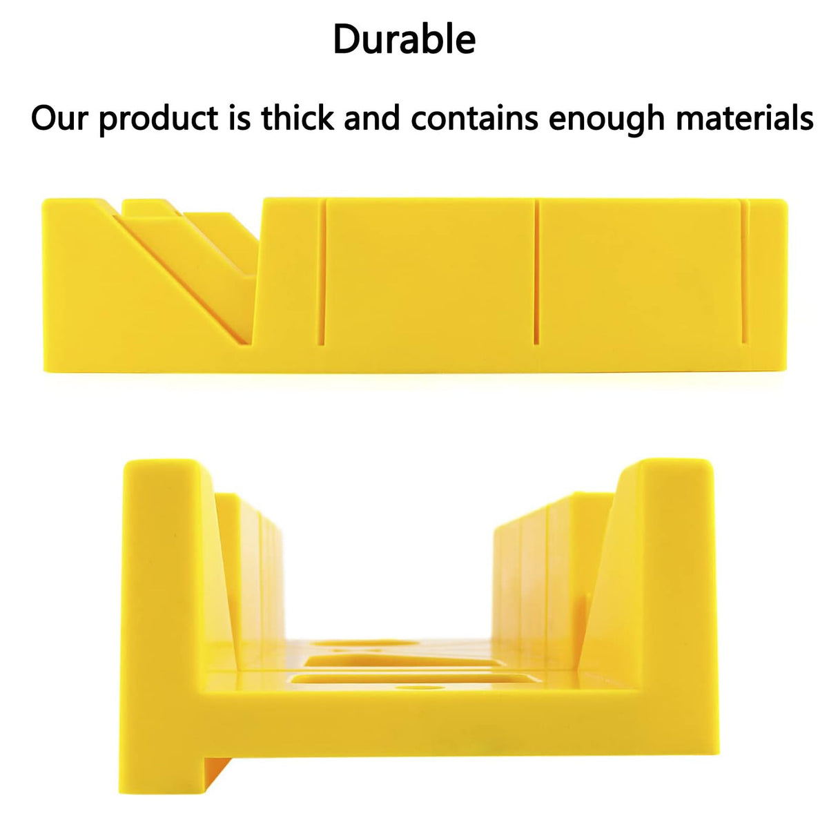 Wooojin Mitre Box and Saw Set for Crafting,12 Inch Mitre Box with 14 Inch Back Saw,Reinforced Steel Back Saw for Woodworking,Preset Cutting Box with Wooojin