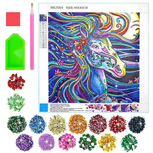 Gifts for 9 10 11 Year Old Girls, Diamond Arts Kits for Kids Age 8 9 10 11  12 Unicorn Presents Arts and Crafts for Kids Teenage Girl Toys Gifts Age  6-8-10-12 Painting By Number for Children Adults 