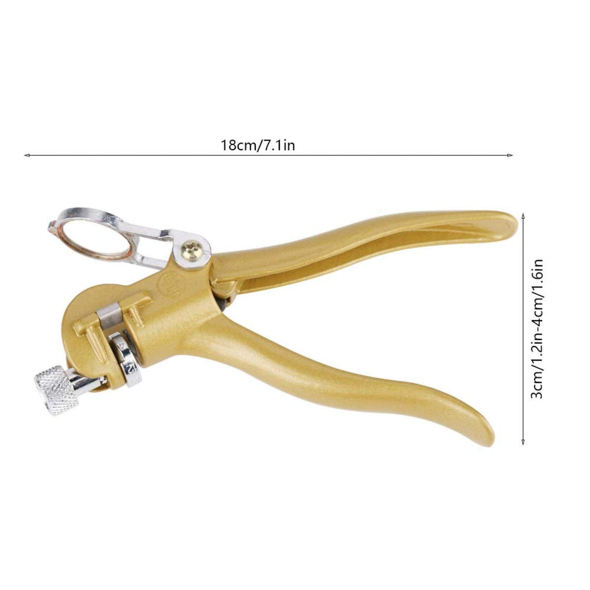 Zinc Alloy & Copper Alloy Saw Set Tool Saw Set Pliers, Woodwork Hand Tools Sawset Puller with Magnifier And Arc Shaped Hadle for Woodworking 18 x 7 x KUIDAMOS