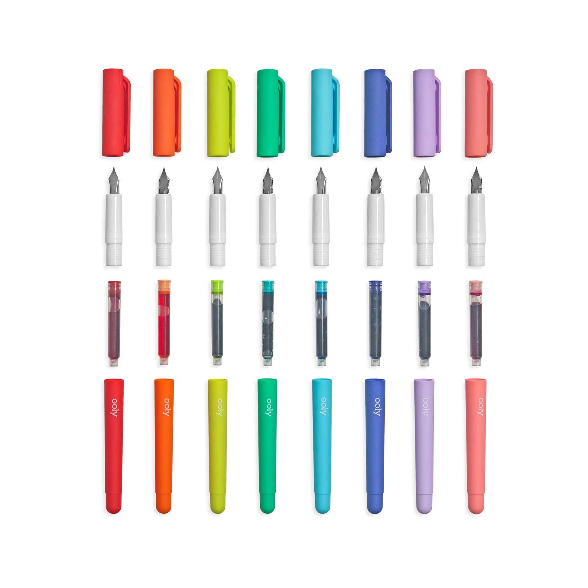 Ooly, Color Write Fountain Pens - Set of 8 Ooly